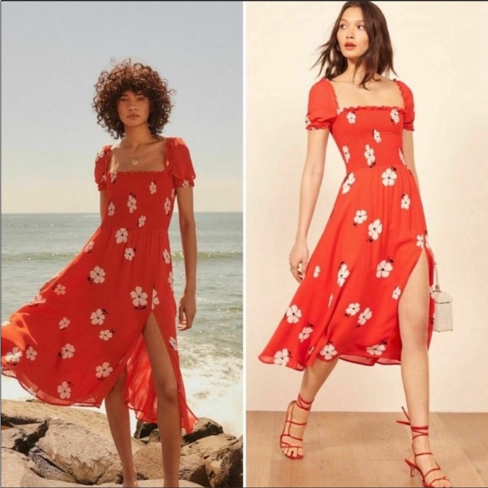 Reformation Inka dress in Chiquita Size S